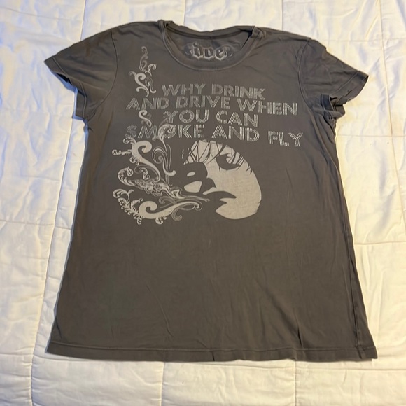 Y2K 420 Tee - Smoke & Fly — Metropark Women’s Size Large - Picture 2 of 5